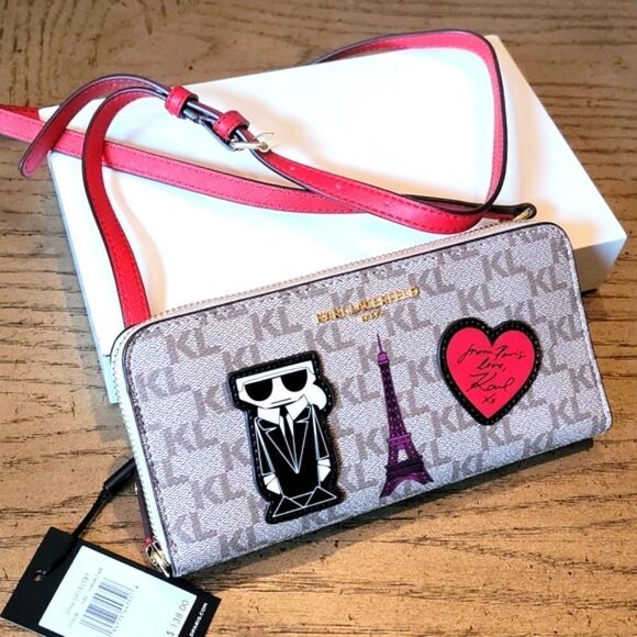 Karl Lagerfeld wallet purse NWT  from Paris, love Karl ❤ - Picture 1 of 10